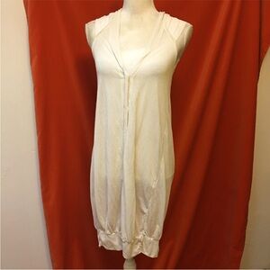Transit Par Such silk and knit blouson mini dress ivory small